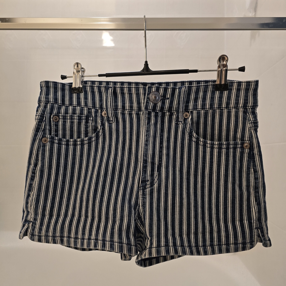 American Eagle Outfitters Striped Denim Shorts